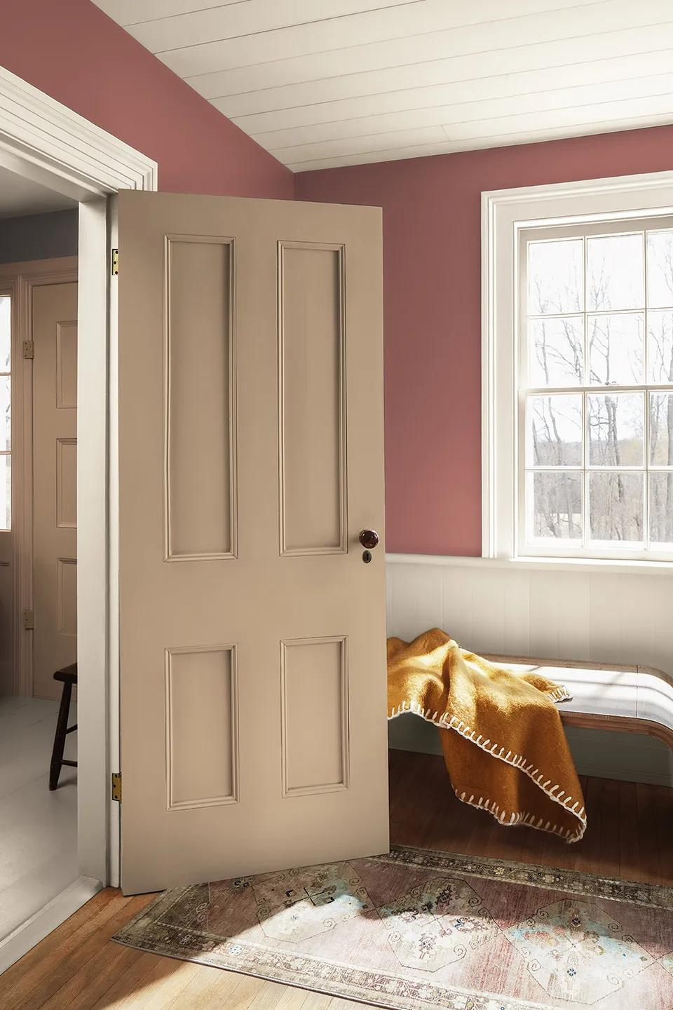 Therma-Tru Smooth-Star entry door on a home exterior