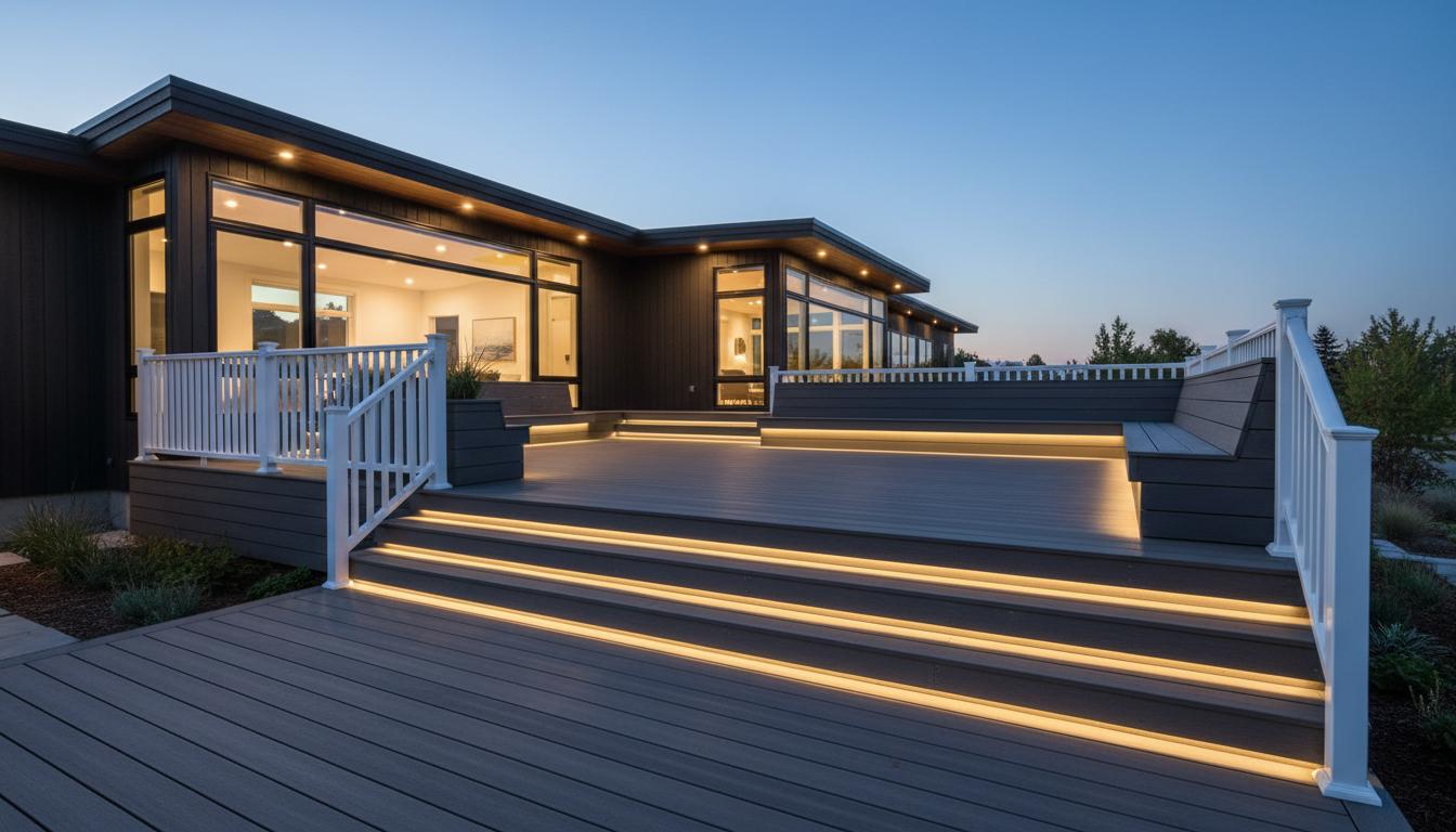 Concordia deck with privacy wall