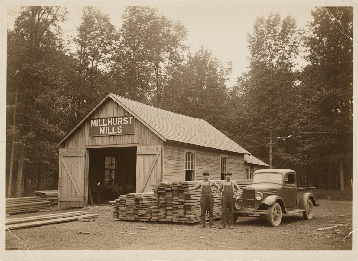 The original Millhurst mill in its early days