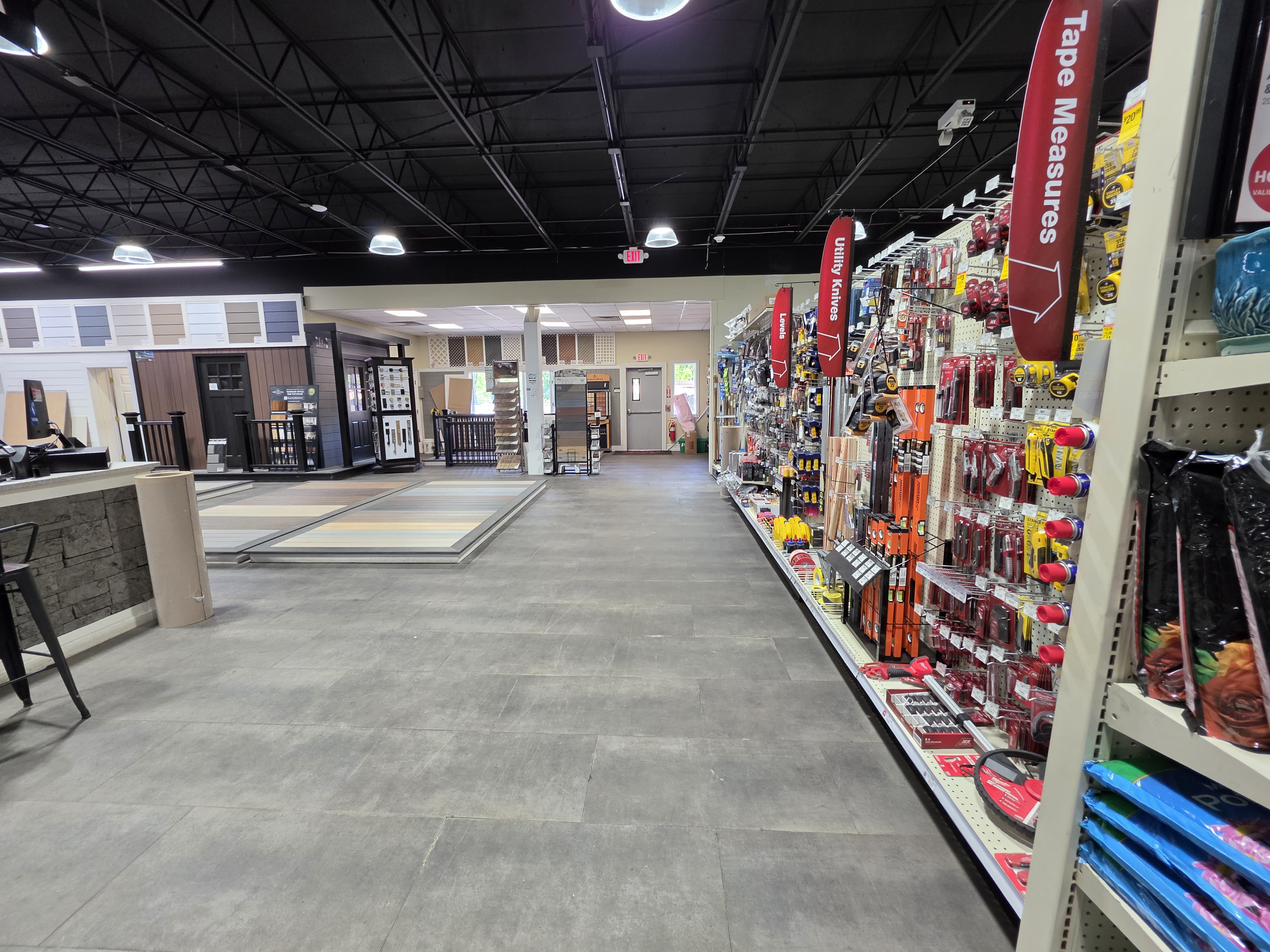 Tools and hardware aisle