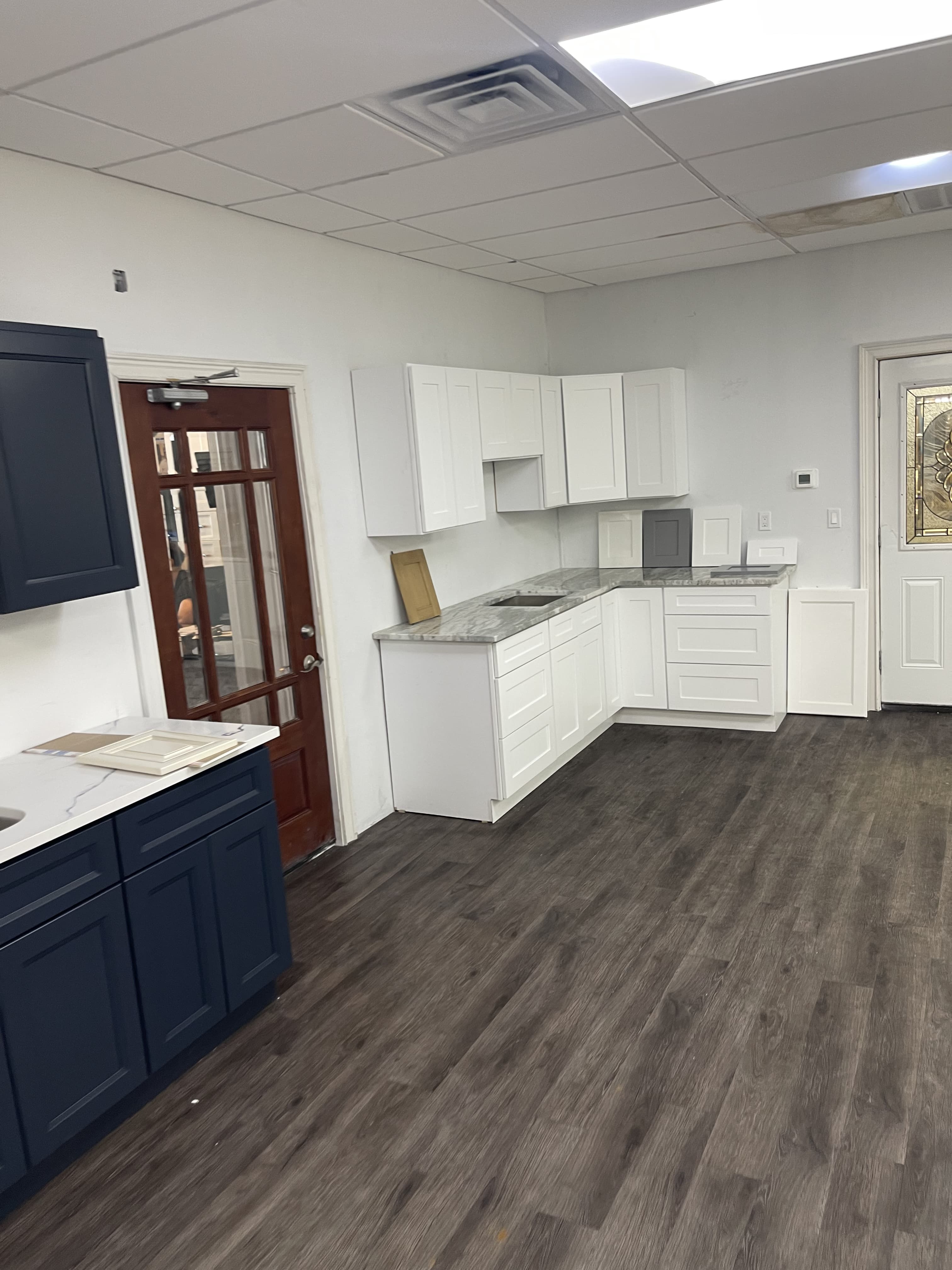 Kitchen cabinet showroom inside Millhurst Trading