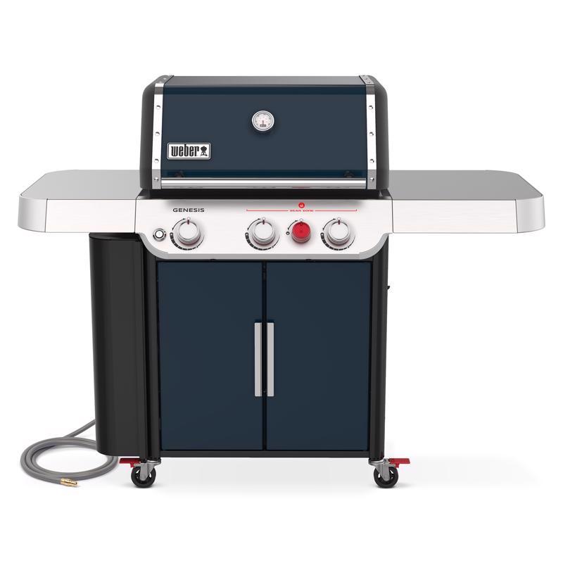 Assembled Weber grill on the floor