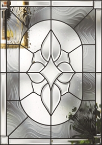 Therma-Tru Classic Craft Founders collection glass option, Arcadia Decorative Glass