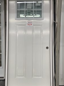 3/0 x 6/8 Steel Exterior Door 6-Lite Prehung Unit Available in Left and Right Hand-image
