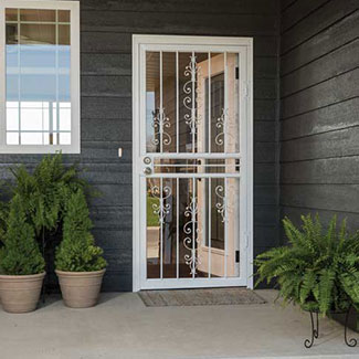 Larson garden view steel security door