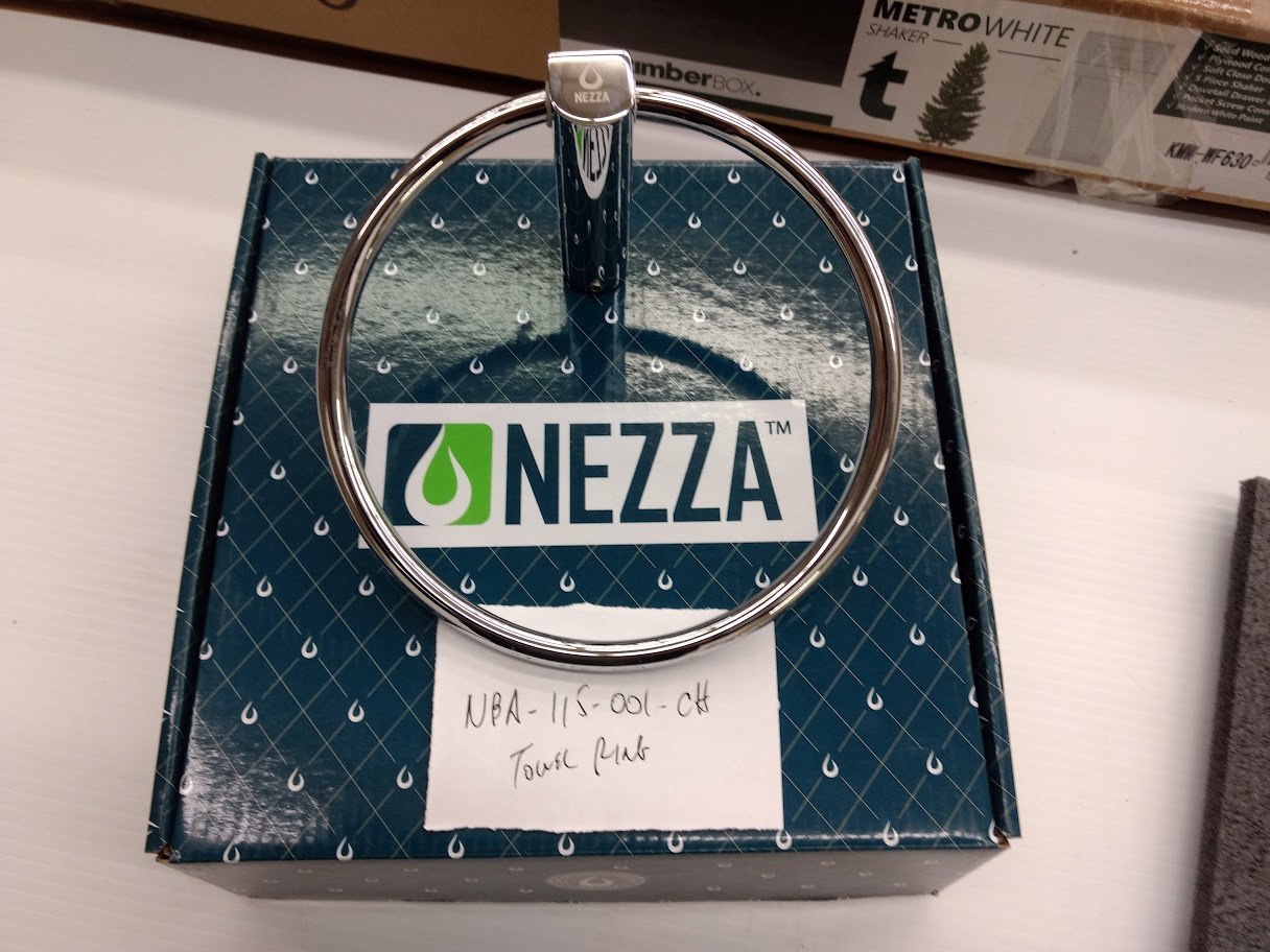Nezza Chrome Finish Round Towel Ring-image