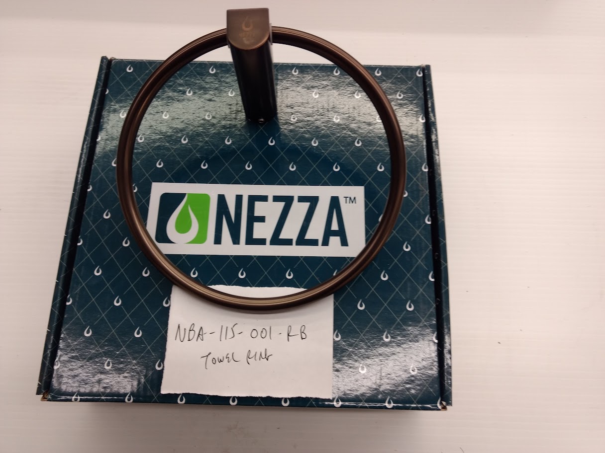 Nezza Oil Rubbed Bronze Finish Towel Ring-image