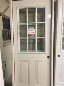 2/8 x 6/8 Steel Exterior Door 9-Lite Prehung Unit Available in Left and Right Hand-image