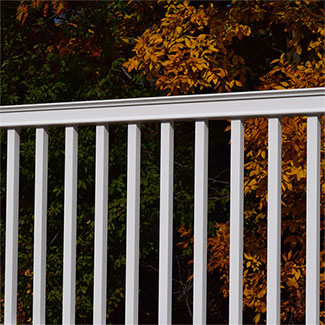 TimberTech PVC railing in White