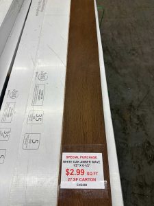 Engineered Hardwood Flooring, White Oak Amber Wave 1/2" X 6-1/2" - 27 SF Cartons-image
